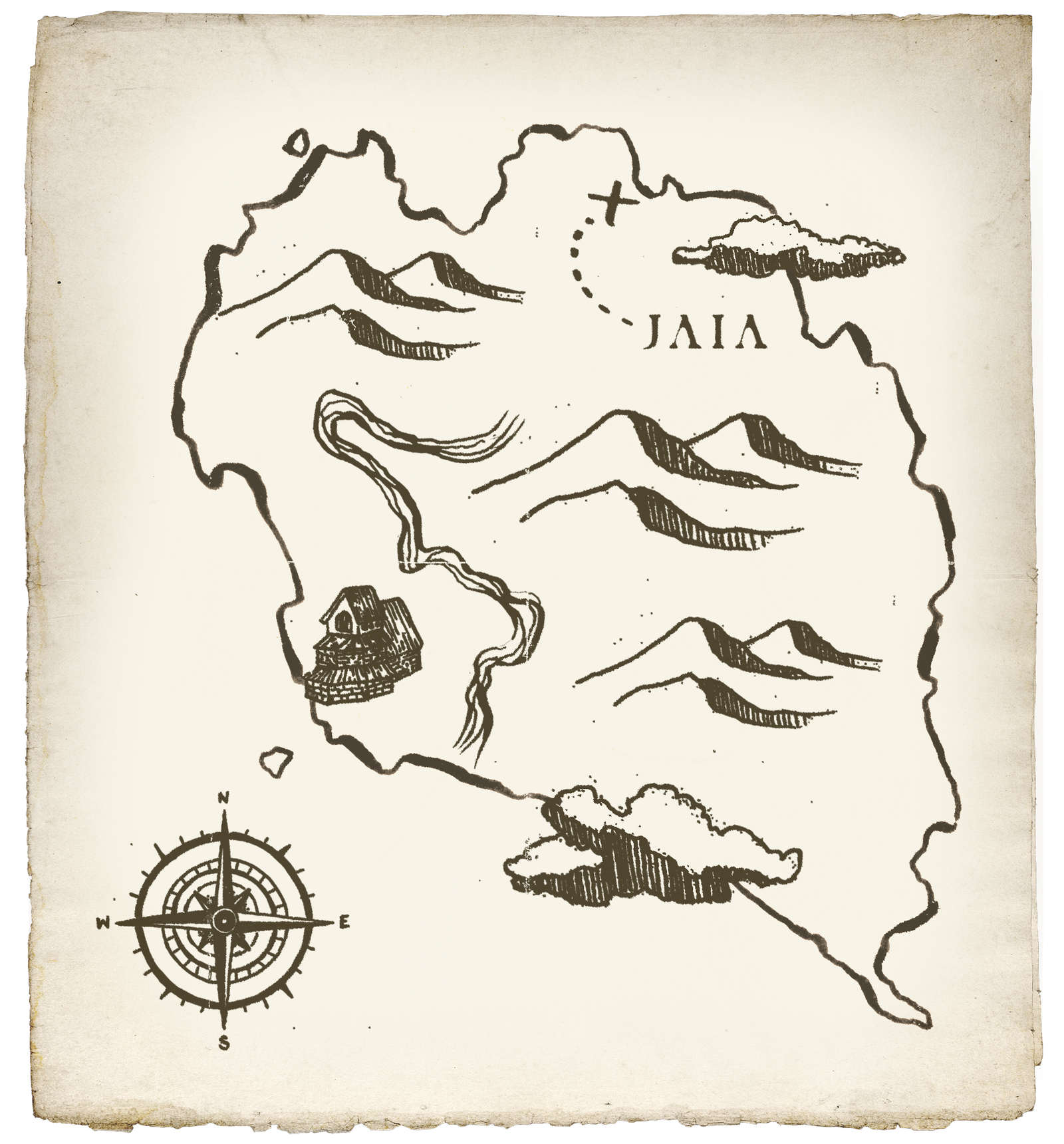 Koh Phangan island map